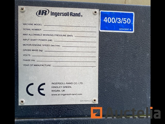 1 stuks ingersoll rand compressor up5-30-7.5 - afbeelding 17 van  22