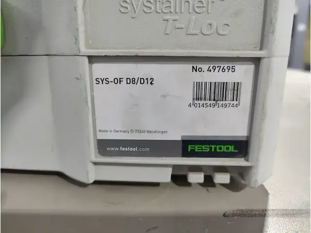 1 systainer festool inhoudende diverse frezen - afbeelding 4 van  4