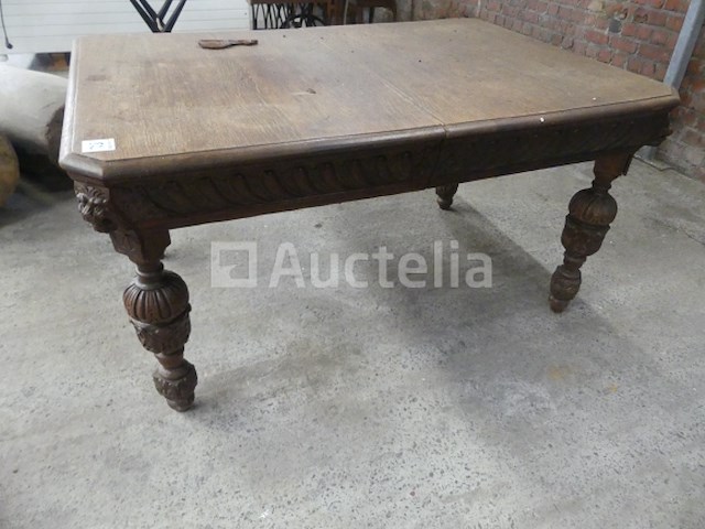 1 tafels + 4 stoelen + 2 vintage fauteuils - afbeelding 3 van  6