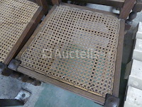 1 tafels + 4 stoelen + 2 vintage fauteuils - afbeelding 5 van  6