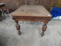 1 tafels + 4 stoelen + 2 vintage fauteuils - afbeelding 6 van  6