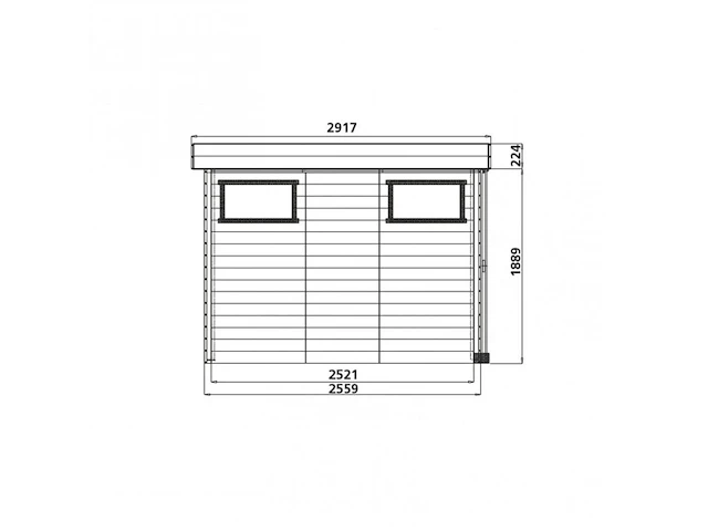 1 tuinhuis sjobo - afbeelding 2 van  2