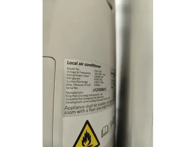 1 verrijdbare airco unit rspro - afbeelding 3 van  3