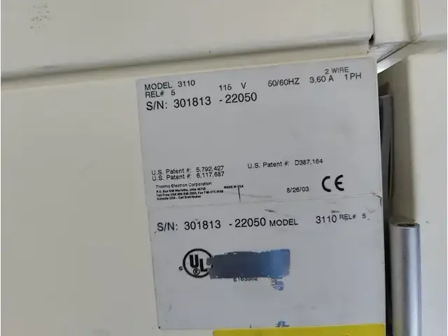 1 verrijdbare incubator thermo forma model series 2 3310 np: € 10000 - afbeelding 6 van  6