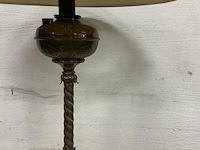 1 vintage tafellamp met een gedraaide messing voet - afbeelding 2 van  2