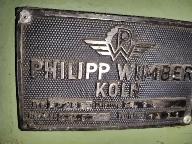 1 voormachine hertel philipp wimber s3mm56 - afbeelding 9 van  11