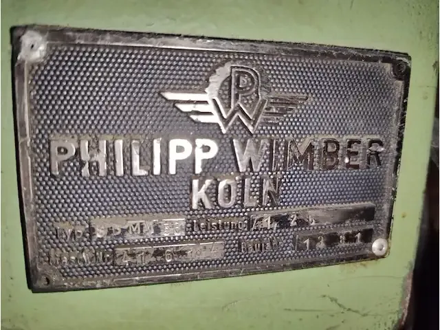 1 voormachine hertel philipp wimber s3mm56 - afbeelding 10 van  11