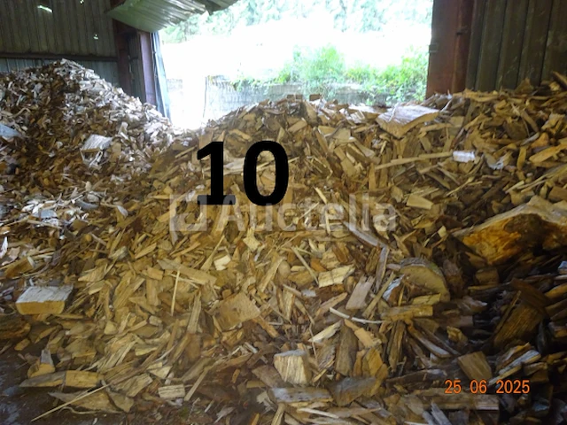 1 voorraad hout over een lengte van +/- 25m lang, schatting +/- 60m²³, ter indicatie gegeven - afbeelding 4 van  8