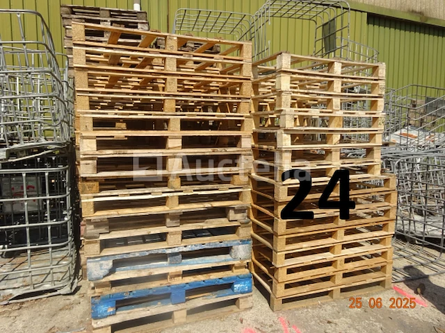 1 voorraad pallets, d.w.z. +/- 350 euro pallet en +/- 100 diverse pallets - afbeelding 2 van  6
