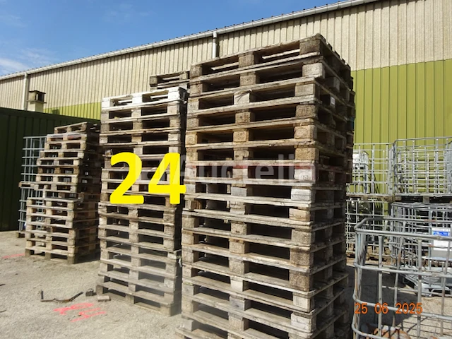 1 voorraad pallets, d.w.z. +/- 350 euro pallet en +/- 100 diverse pallets - afbeelding 3 van  6