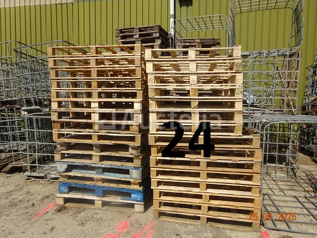 1 voorraad pallets, d.w.z. +/- 350 euro pallet en +/- 100 diverse pallets - afbeelding 4 van  6