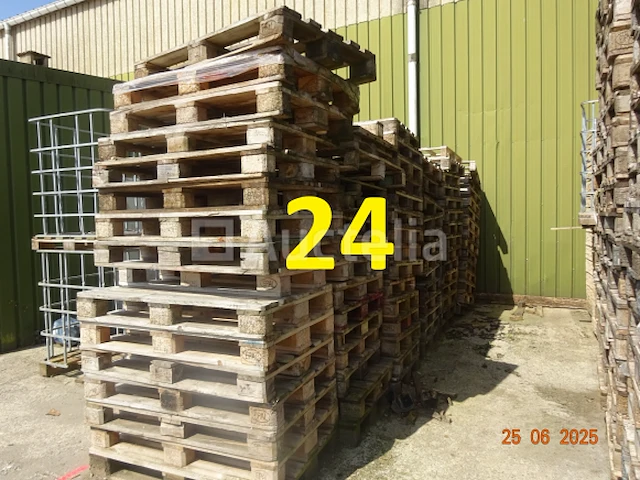 1 voorraad pallets, d.w.z. +/- 350 euro pallet en +/- 100 diverse pallets - afbeelding 5 van  6