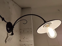 1 wandlamp luminello magda met lampvoet e27 230v, inclusief led - afbeelding 1 van  3