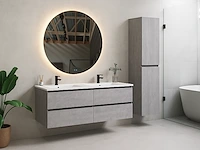 1 x 120cm badkamermeubelset - kleur: beton grijs - afbeelding 1 van  2