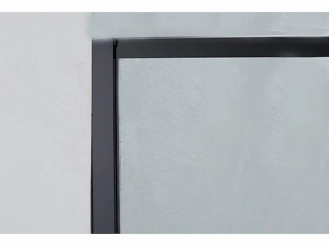 1 x 120x200 kare inloopdouche met mat zwart frame - afbeelding 3 van  7