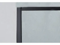 1 x 140x200 kare inloopdouche met mat zwart frame - afbeelding 3 van  7