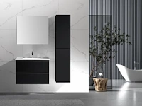 1 x 160cm design kolomkast mat zwart - afbeelding 2 van  2