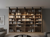 1 x 2 meter railsysteem met 6 st railspot gu10 fitting met ring - afbeelding 7 van  9