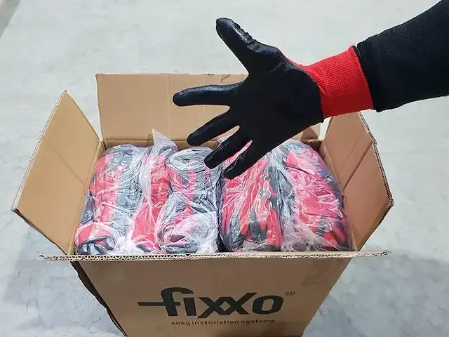 1 x 240st. multifunctionele flex werkhandschoenen - rood - afbeelding 3 van  3