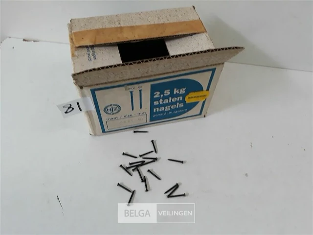 1 x 2,5 kg stalen nagels 2,0x20 mm - afbeelding 1 van  3