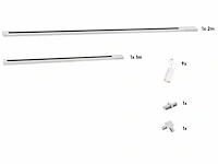 1 x 3 meter railsysteem met 9x railspot gu10 fitting wit - afbeelding 8 van  9
