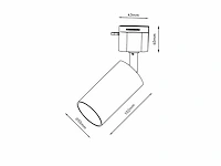 1 x 3 meter railsysteem met 9x railspot gu10 fitting - afbeelding 7 van  7
