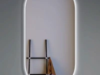 1 x 40cm led spiegel oval - afbeelding 1 van  2