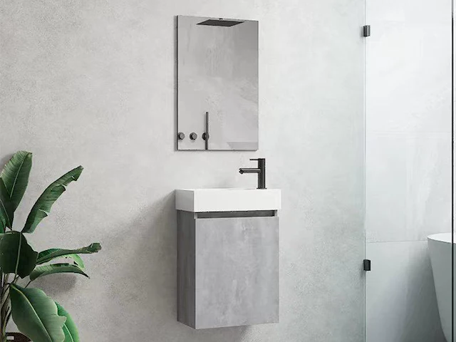 1 x 40cm toiletmeubel beton grijs - como 40-05 - afbeelding 1 van  1