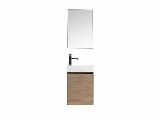 1 x 40cm toiletmeubel grey eik - como 40-02 - afbeelding 3 van  7