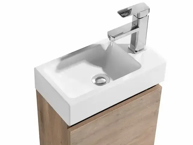 1 x 40cm toiletmeubel grey eik - como 40-02 - afbeelding 4 van  7