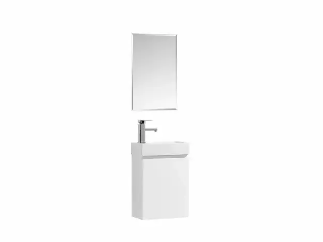 1 x 40cm toiletmeubel mat wit - como 40-03 - afbeelding 3 van  7