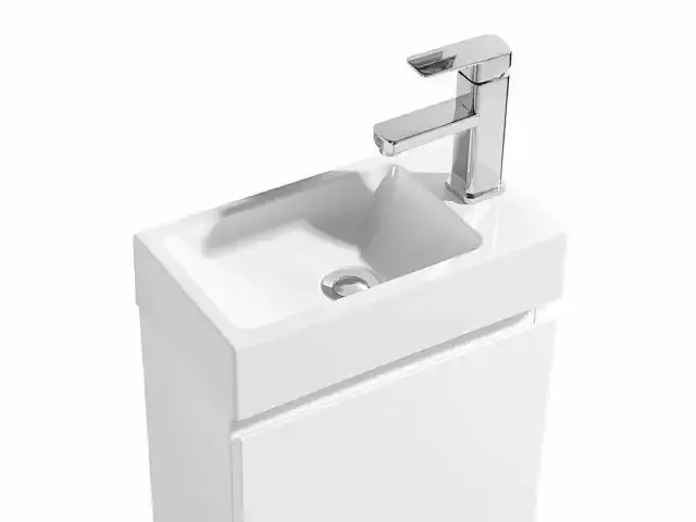 1 x 40cm toiletmeubel mat wit - como 40-03 - afbeelding 4 van  7