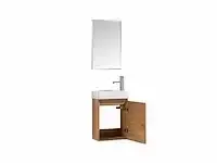 1 x 40cm toiletmeubel natural eik - como 40-01 - afbeelding 2 van  7