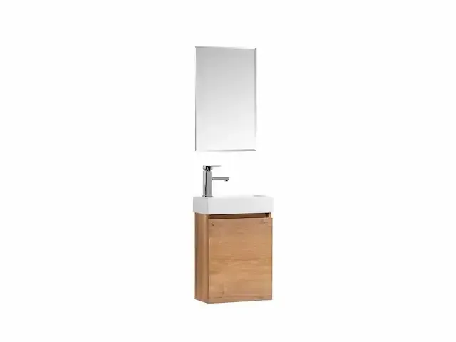 1 x 40cm toiletmeubel natural eik - como 40-01 - afbeelding 3 van  7