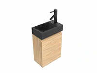1 x 40cm toiletmeubel white eik - riga-01 - afbeelding 2 van  2