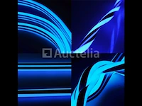 1 x 50 meter neon led strip - blauw - waterdicht - dubbelzijdig - 8w/m - afbeelding 2 van  5