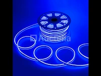 1 x 50 meter neon led strip - blauw - waterdicht - dubbelzijdig - 8w/m - afbeelding 5 van  5