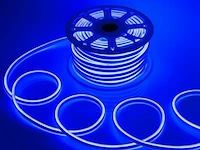 1 x 50 meter neon led strip - blauw - waterdicht - dubbelzijdig - 8w/m