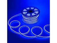 1 x 50 meter neon led strip blauw -8w/m - waterdicht ip65 - afbeelding 1 van  5