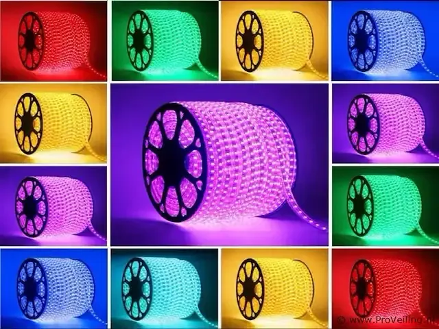 1 x 50 meter waterdichte led-strip - rgb multicolor - afbeelding 1 van  4