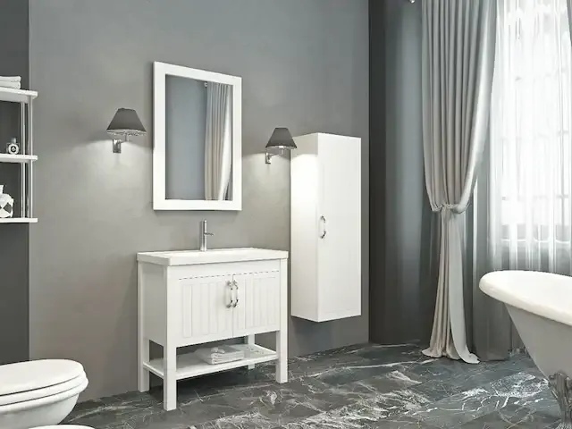 1 x 80cm badkamermeubelset - helen - afbeelding 1 van  1