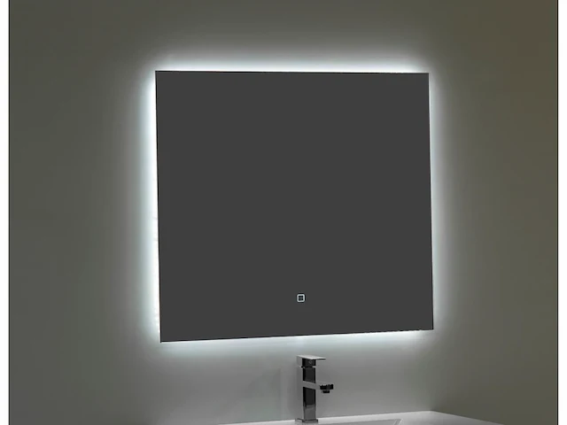 1 x 80cm badkamermeubelset mdf - kleur: mat wit - afbeelding 5 van  8