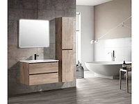 1 x 80cm solid surface wastafel met badkamermeubel - afbeelding 1 van  10
