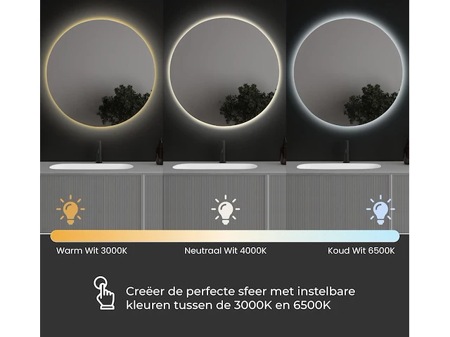 1 x 80cm solid surface wastafel met badkamermeubel - afbeelding 3 van  10