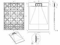 1 x 90x120cm smc douchebak - wit - afbeelding 7 van  7