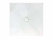 1 x 90x90cm marbryl douchebak - traverta wit - afbeelding 1 van  2