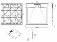 1 x 90x90cm smc douchebak - wit - afbeelding 7 van  7