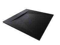 1 x 90x90cm smc douchebak - zwart - afbeelding 1 van  7