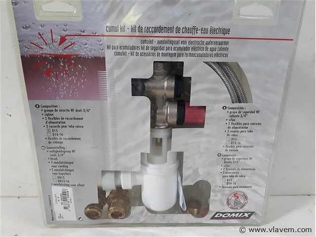 1 x aansluitset voor boiler - afbeelding 2 van  2