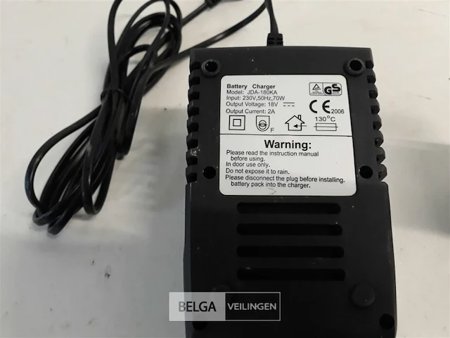 1 x accu 18v 1,7ah + lader voor power plus - afbeelding 4 van  4